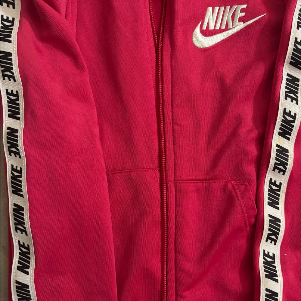 Nike Red Zip-Up Hoodie